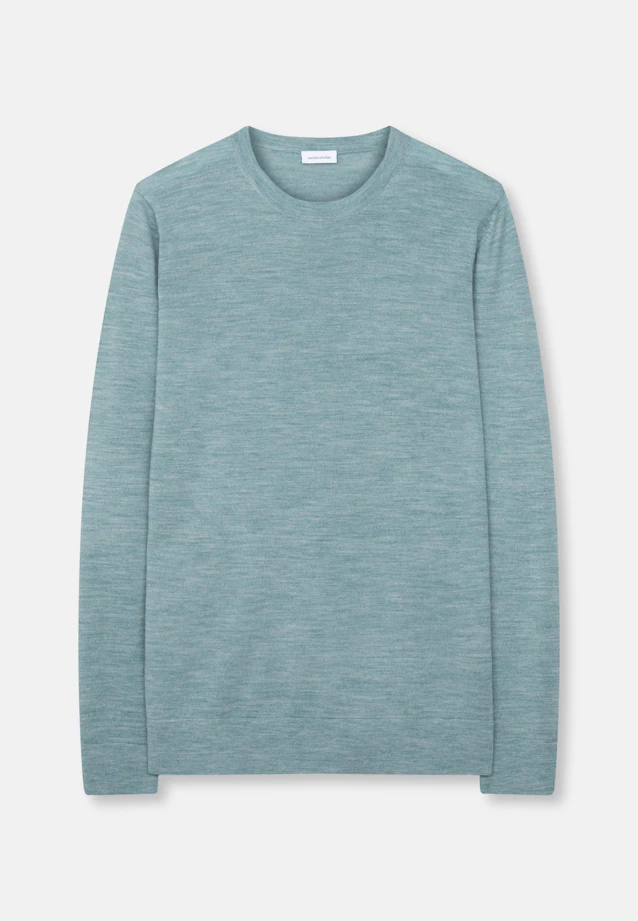 Round neck Pullover  , Uni in Grün |  Seidensticker Onlineshop