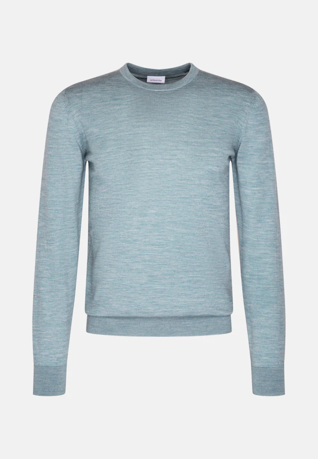 Regular Pullover Uni in Grün |  Seidensticker Onlineshop