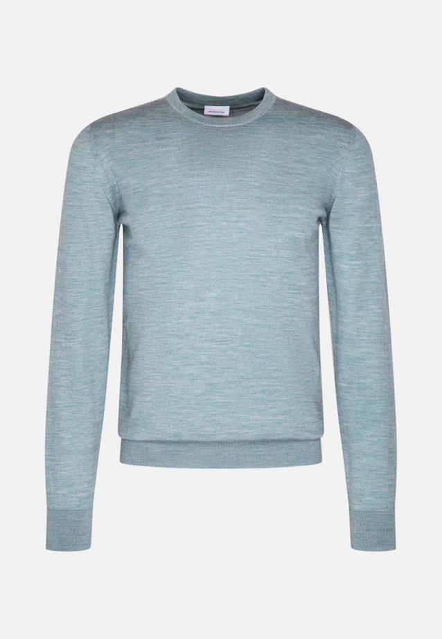 Regular Pullover Uni in Grün |  Seidensticker Onlineshop