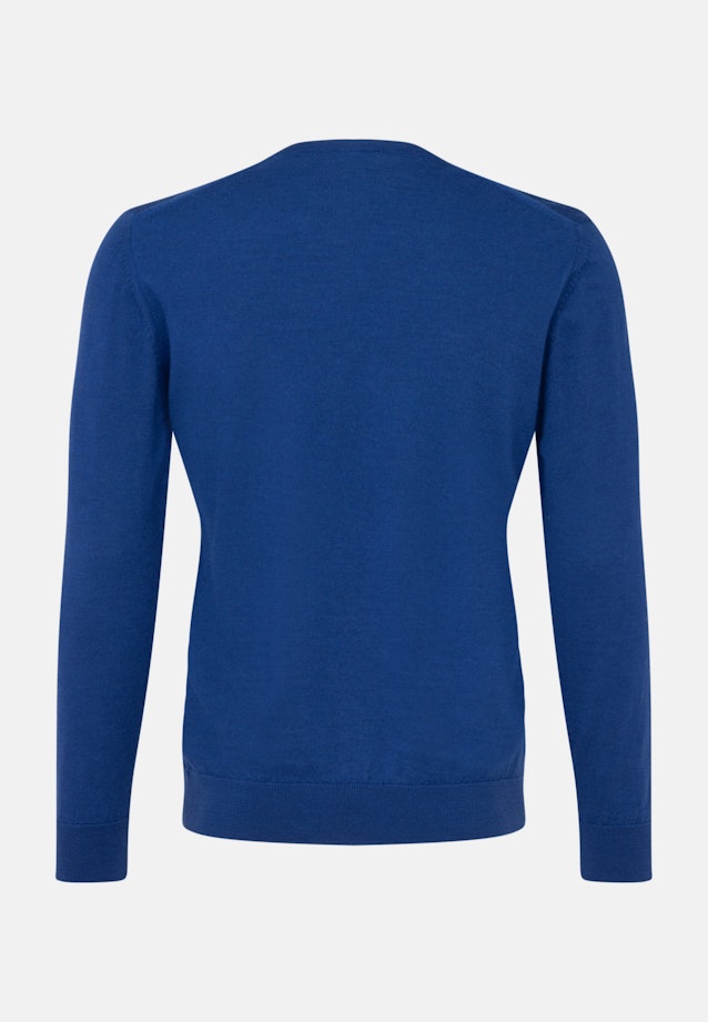 Round neck Pullover  , Uni in Dark Blue |  Seidensticker Onlineshop