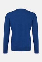 Round neck Pullover  , Uni in Dark Blue |  Seidensticker Onlineshop