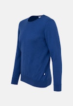 Round neck Pullover  , Uni in Dark Blue |  Seidensticker Onlineshop