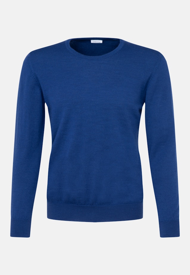 Rundhals Pullover Regular in Dunkelblau |  Seidensticker Onlineshop