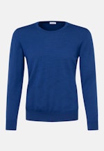 Round neck Pullover  , Uni in Dark Blue |  Seidensticker Onlineshop