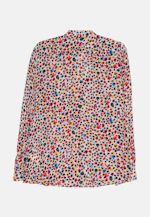 Stehkragenbluse Print in Ecru |  Seidensticker Onlineshop