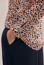 Stand-Up Blouse Print in Ecru |  Seidensticker Onlineshop