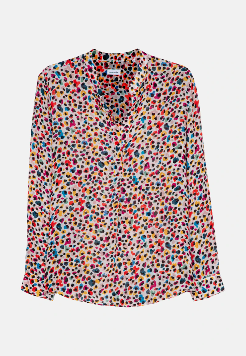 Stehkragenbluse Print