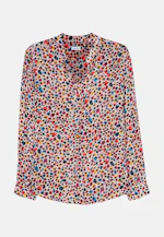 Stehkragenbluse Print in Ecru |  Seidensticker Onlineshop