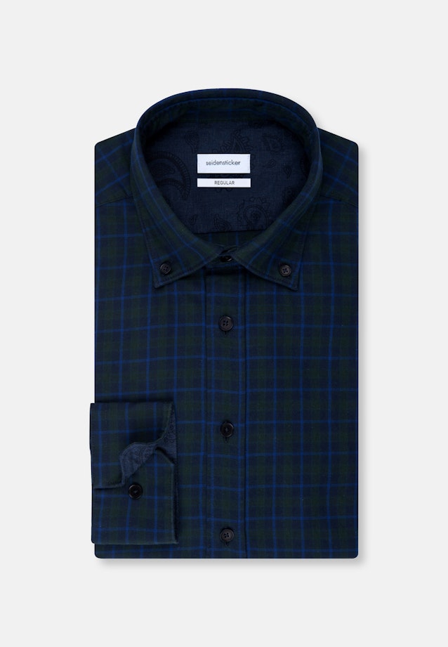 Regular Casual Shirt Check in Green |  Seidensticker Onlineshop