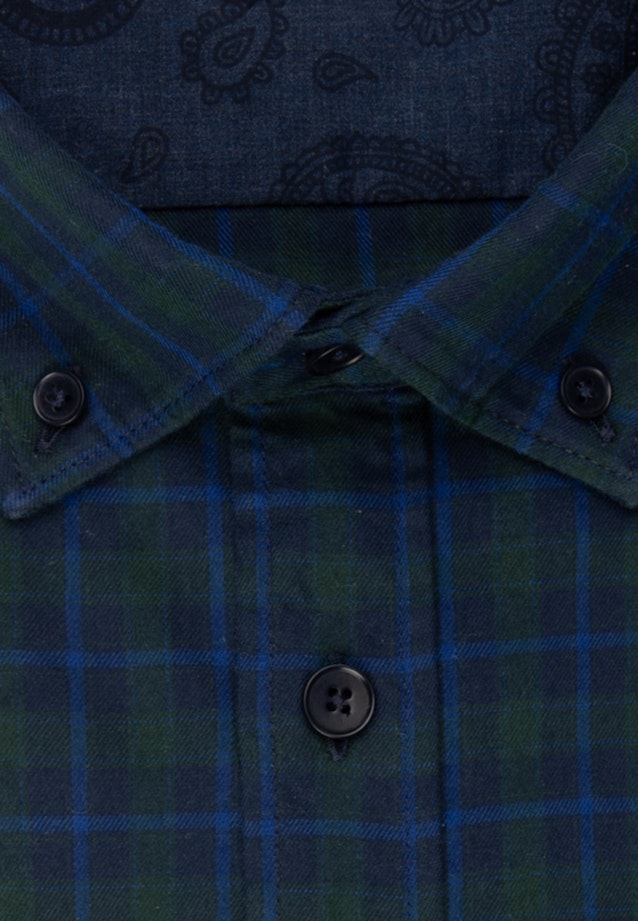 Twill Casual Hemd in Slim mit Button-Down-Kragen in Grün |  Seidensticker Onlineshop