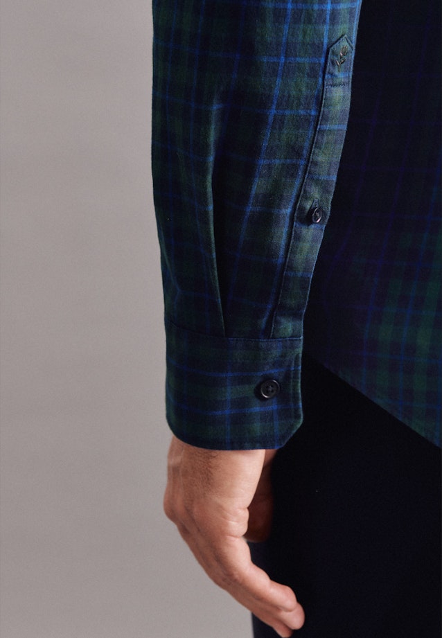 Slim Casual Shirt Check in Green |  Seidensticker Onlineshop