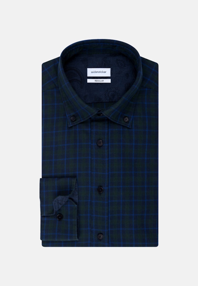 Chemise Casual Slim Manche Longue New Button-Down in Vert |  Seidensticker Onlineshop