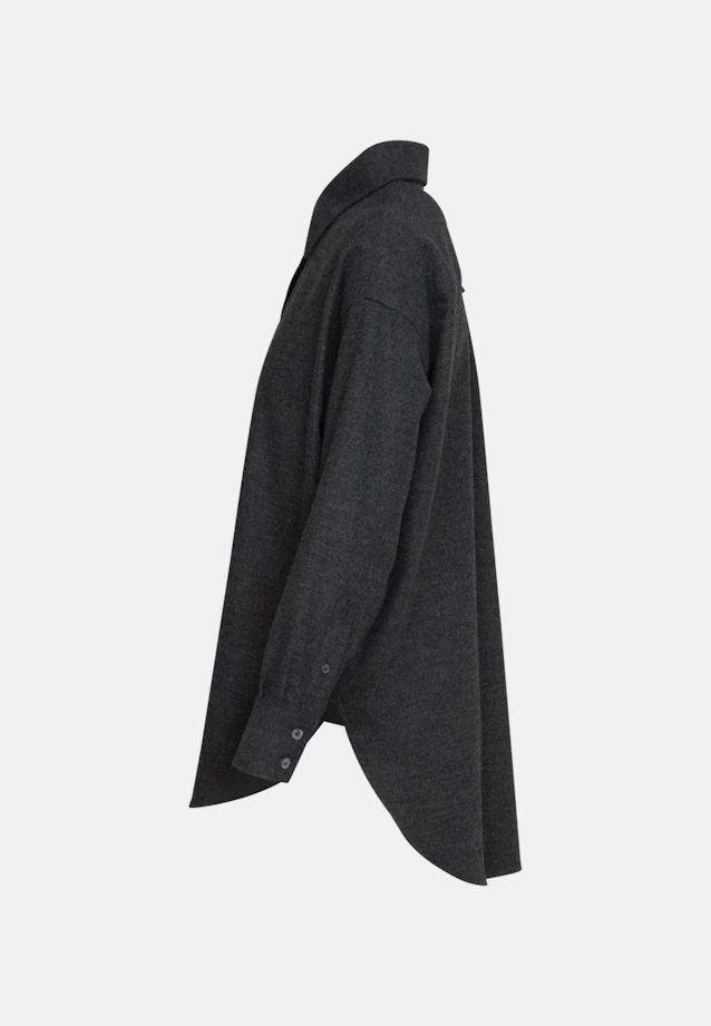Chemisier long Uni in Gris |  Seidensticker Onlineshop