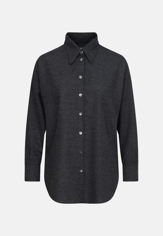 Chemisier long Uni in Gris |  Seidensticker Onlineshop