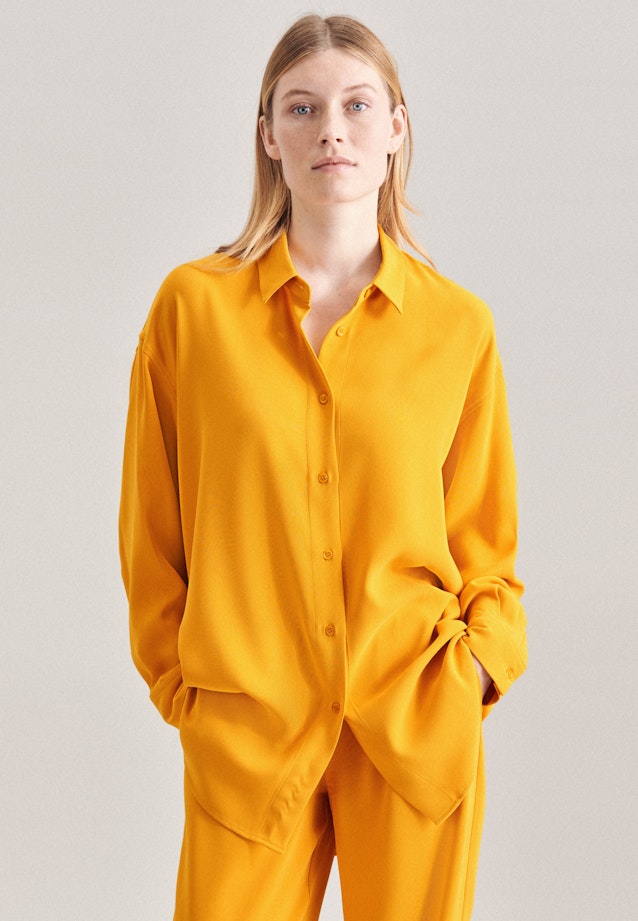 Kragen Longbluse Oversized fit in Gelb |  Seidensticker Onlineshop