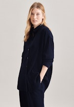 Twill Long Blouse in Dark Blue |  Seidensticker Onlineshop