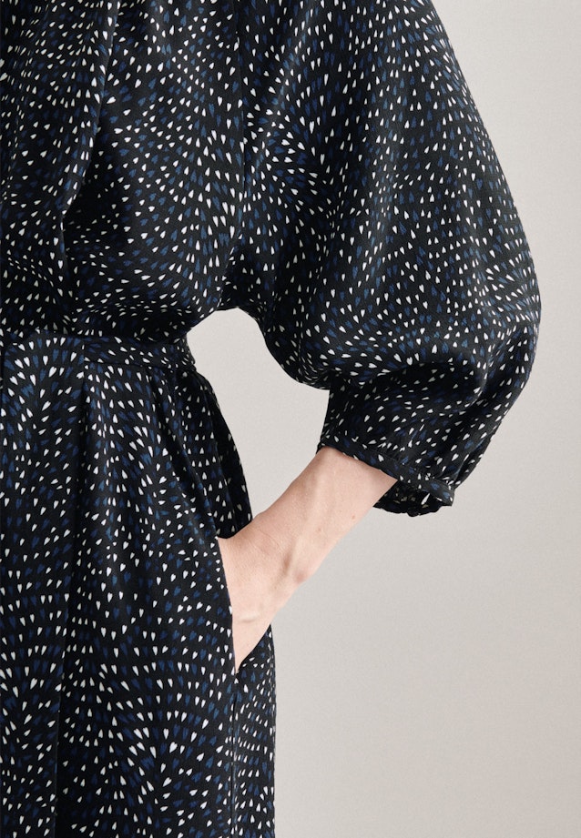 Krepp Maxi Kleid in Mittelblau |  Seidensticker Onlineshop