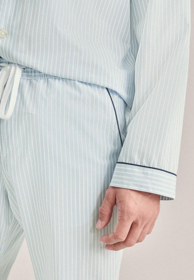 Regular Pyjama Streifen in Hellblau |  Seidensticker Onlineshop