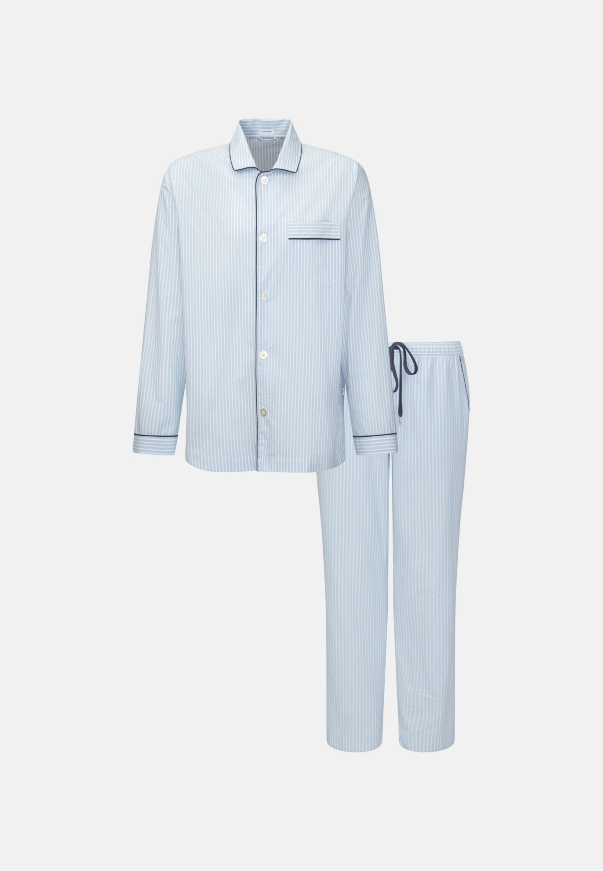 Striped Pyjamas Button Up Mens Pyjamas Vintage Striped Pajama Set