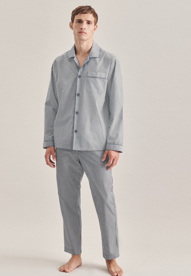 Regular Pyjama Streifen in Dunkelblau |  Seidensticker Onlineshop