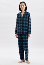 Gerader Schnitt (Normal-Fit) Pyjamas Check in Dark Blue |  Seidensticker Onlineshop