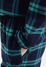 Gerader Schnitt (Normal-Fit) Pyjamas Check in Dark Blue |  Seidensticker Onlineshop