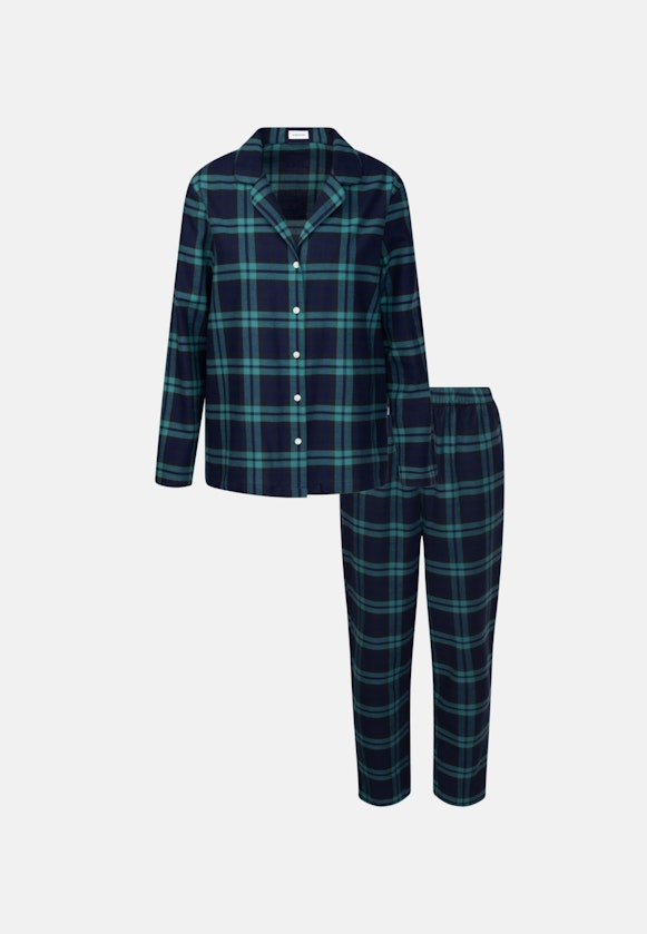 Pyjama Gerader Schnitt (Normal-Fit) in Dunkelblau |  Seidensticker Onlineshop