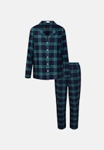 Gerader Schnitt (Normal-Fit) Pyjamas Check in Dark Blue |  Seidensticker Onlineshop