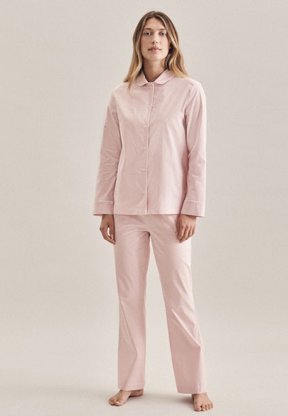 Gerader Schnitt (Normal-Fit) Pyjama Streifen in Rosa/Pink |  Seidensticker Onlineshop