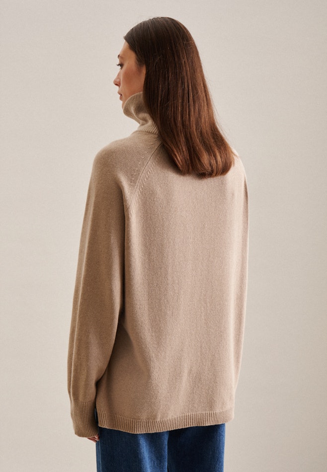 Polo neck Pullover in Ecru | Seidensticker online shop