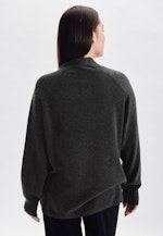 Regular Fit Strick-Jacke Uni in Grau |  Seidensticker Onlineshop