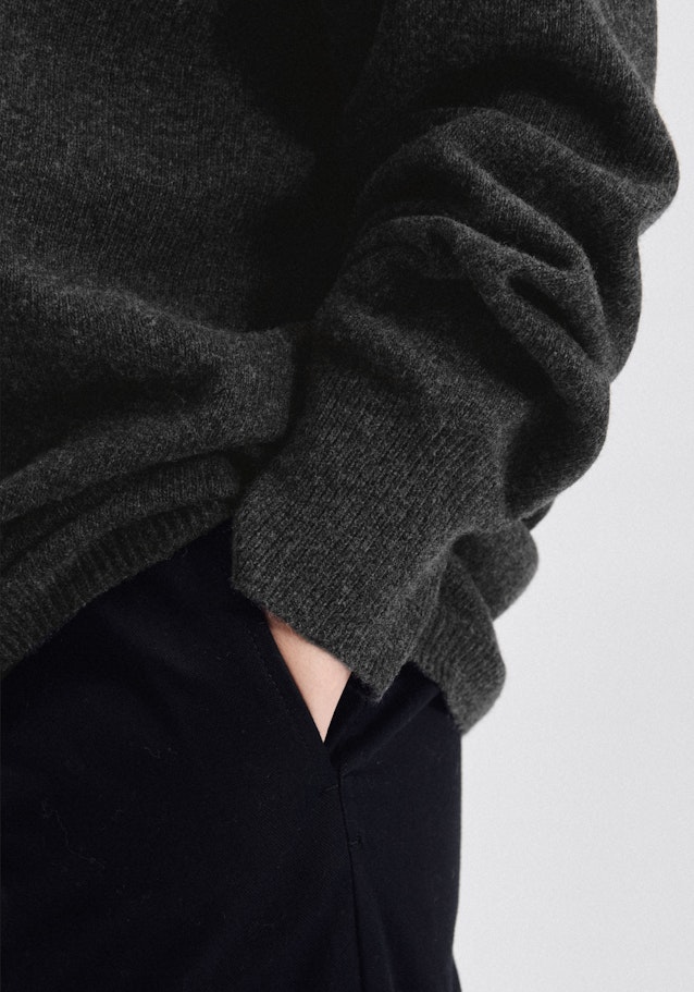 V-Neck Strick-Jacke Regular Fit in Grau |  Seidensticker Onlineshop