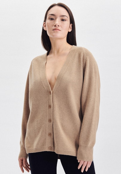 V-Neck Cardigan Uni in Brown |  Seidensticker Onlineshop