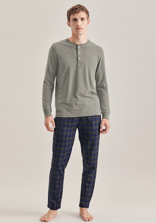 Pyjama Henley in Gris |  Seidensticker Onlineshop