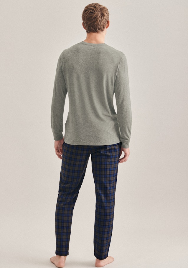Henley Pyjama in Grijs |  Seidensticker Onlineshop