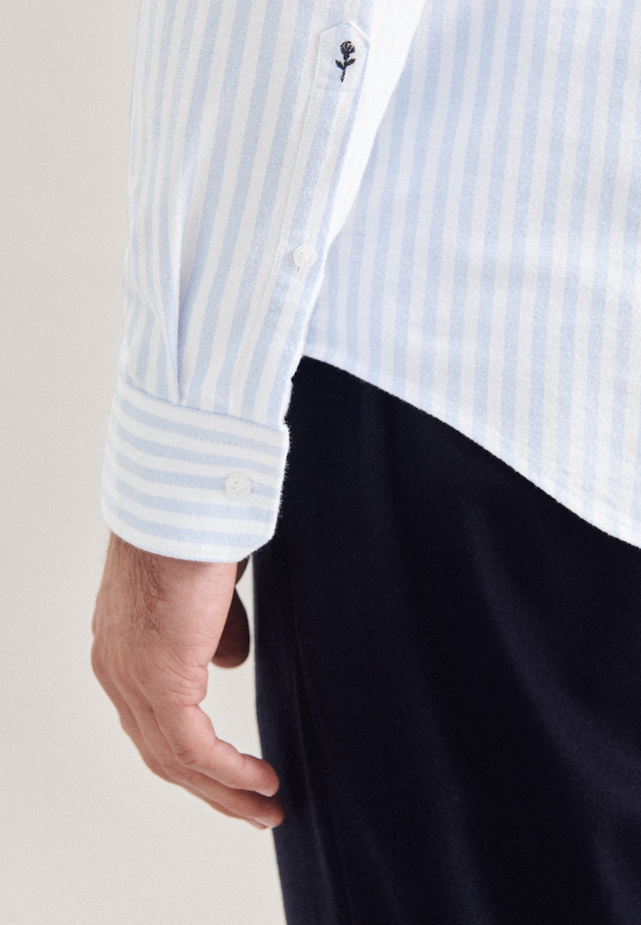 Oxfordhemd in Slim mit Kentkragen in Hellblau |  Seidensticker Onlineshop