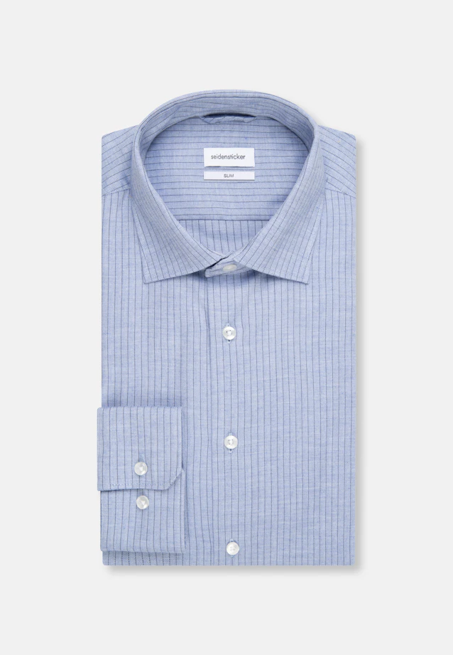 Slim Business Hemd Streifen in Hellblau |  Seidensticker Onlineshop