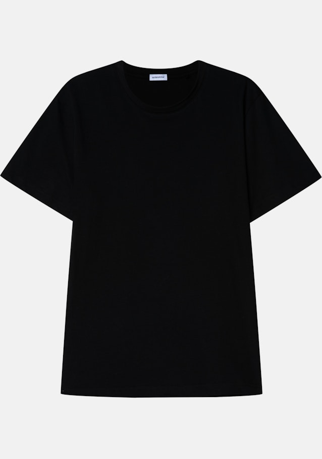 Rundhals T-Shirt in Schwarz |  Seidensticker Onlineshop