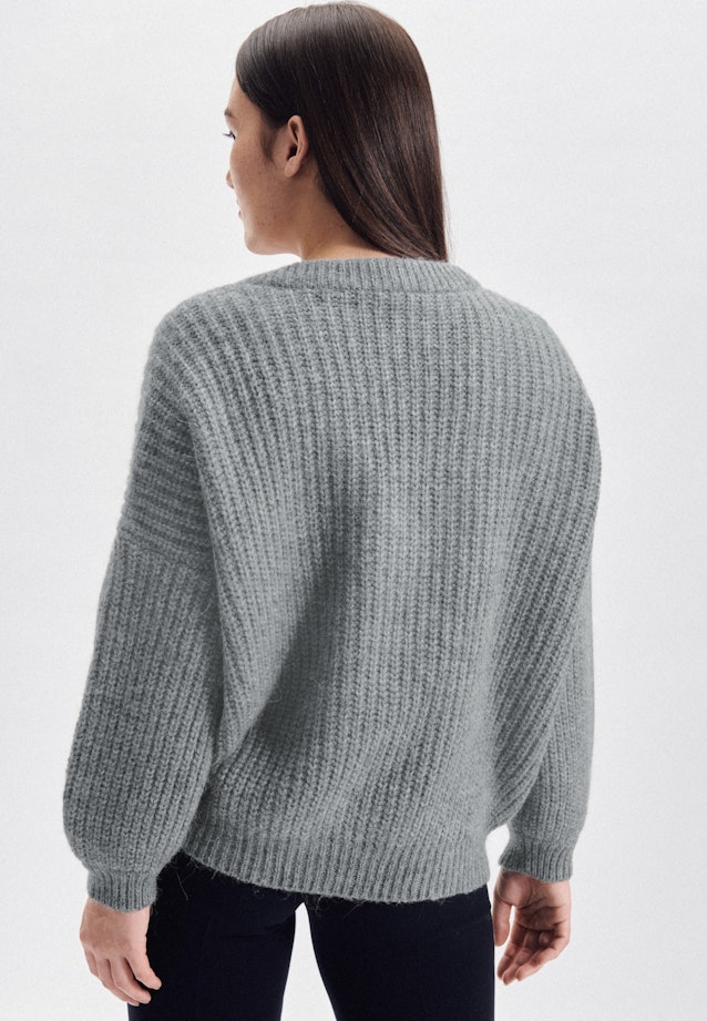 V-Neck Pullover Regular Fit in Grau |  Seidensticker Onlineshop