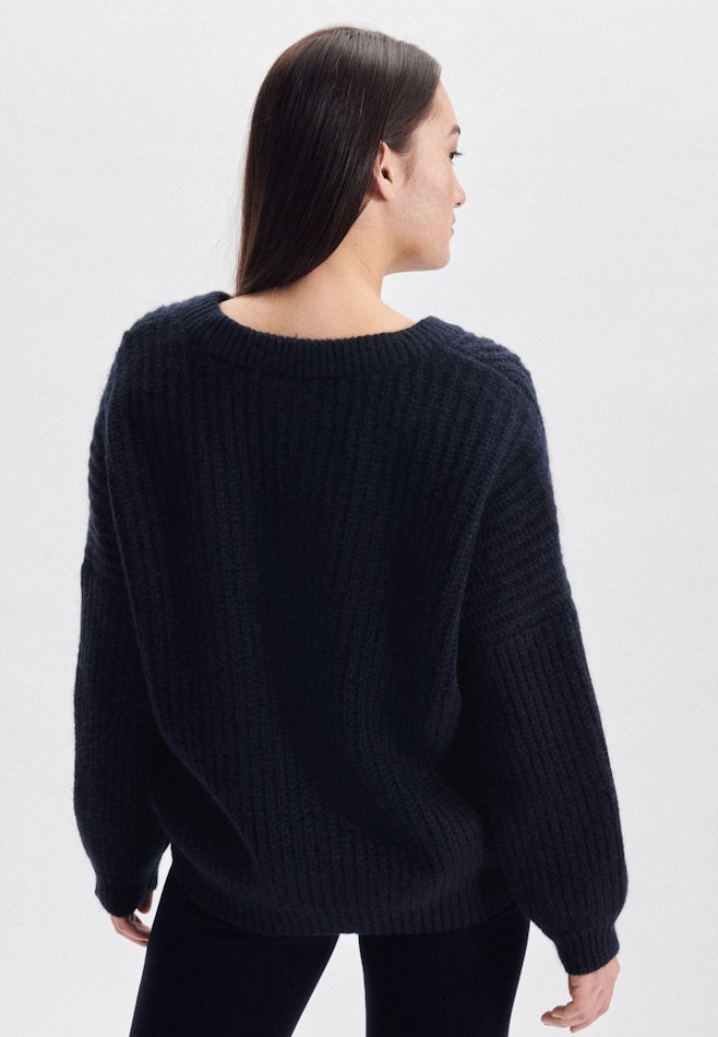 V-Neck Pullover in Dark Blue | Seidensticker online shop