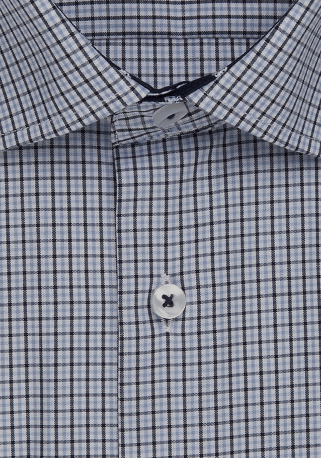 Regular Business Shirt Check in Dark Blue | Seidensticker Onlineshop