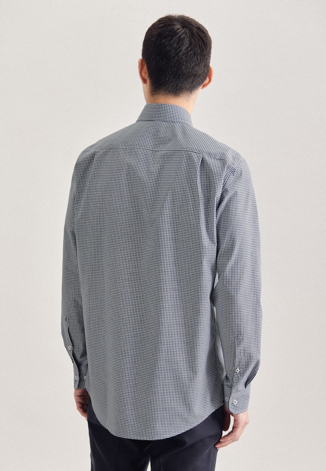 Regular Business Hemd Karo in Dunkelblau |  Seidensticker Onlineshop