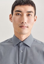 Regular Business Hemd Karo in Dunkelblau |  Seidensticker Onlineshop