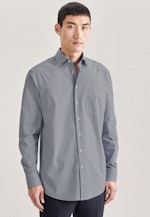 Regular Business Hemd Karo in Dunkelblau |  Seidensticker Onlineshop