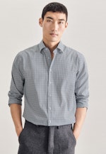 Regular Chemise Business Carreaux in Vert |  Seidensticker Onlineshop