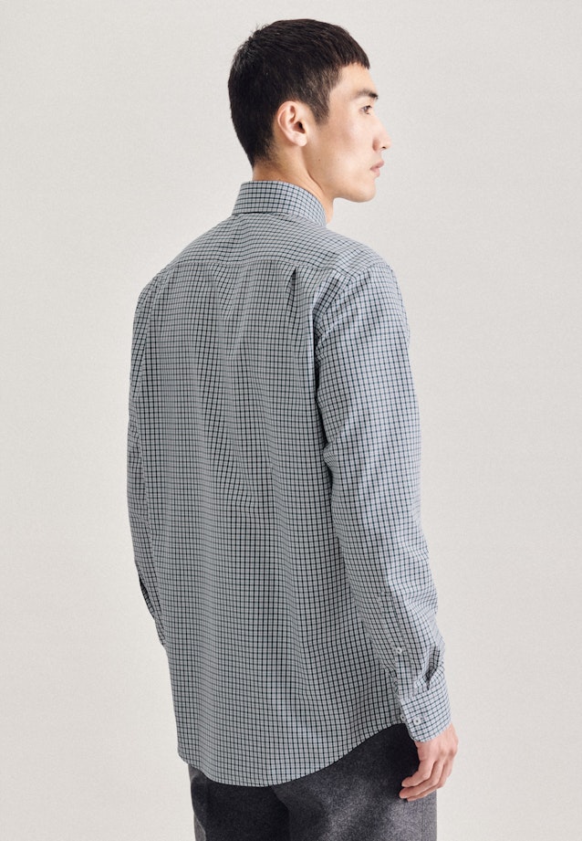 Non-iron Poplin Business Shirt in Regular with Kent-Collar in Green |  Seidensticker Onlineshop