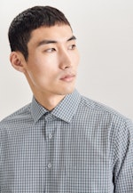 Regular Chemise Business Carreaux in Vert |  Seidensticker Onlineshop
