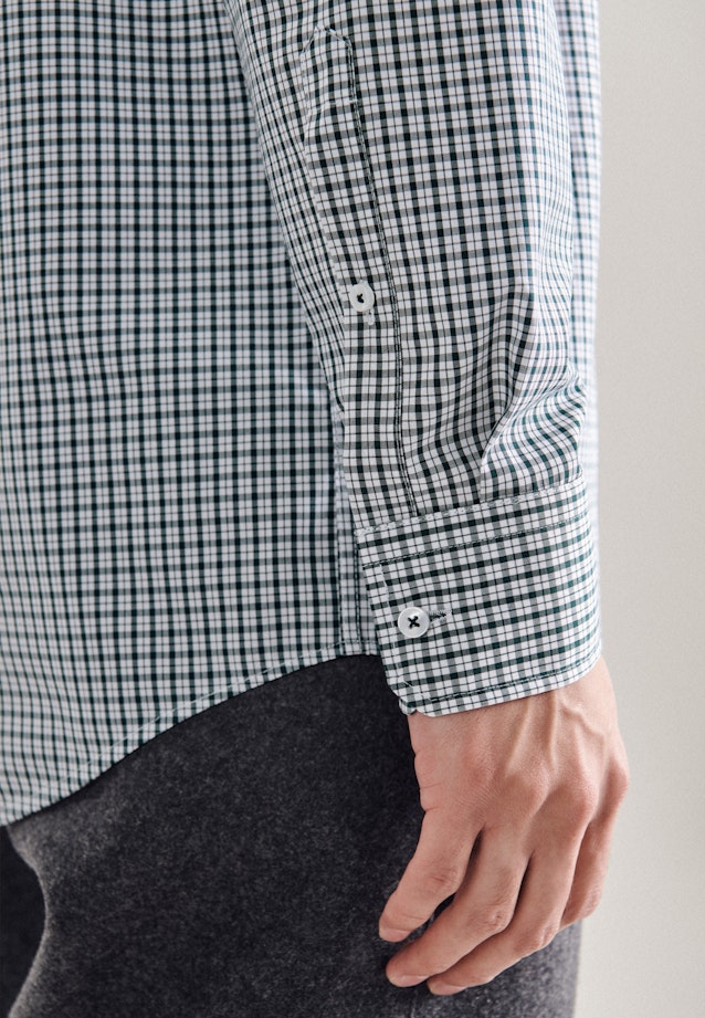 Regular Business Hemd Karo in Grün |  Seidensticker Onlineshop