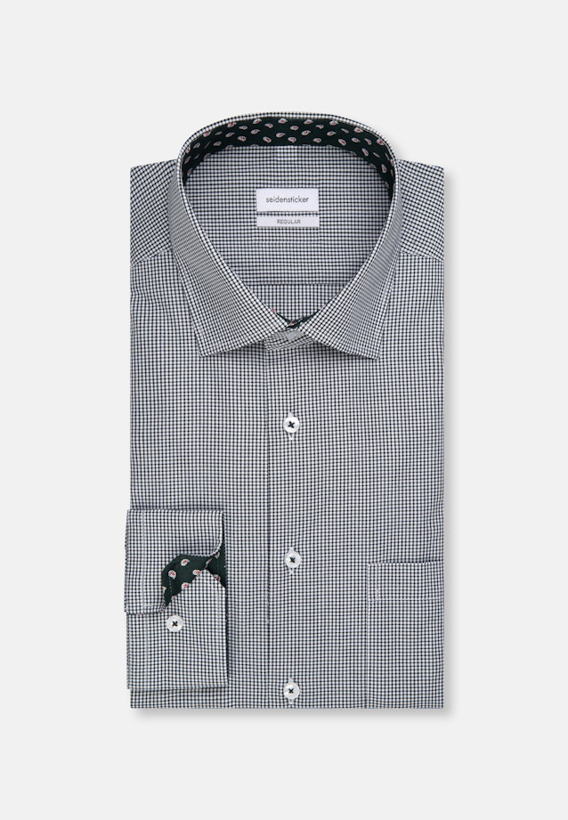 Regular Business Hemd Karo in Grün |  Seidensticker Onlineshop