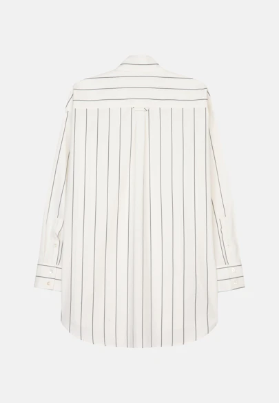 Longbluse Streifen in Ecru |  Seidensticker Onlineshop